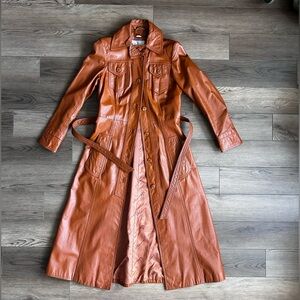 Wilson Genuine Leather Trench Coat